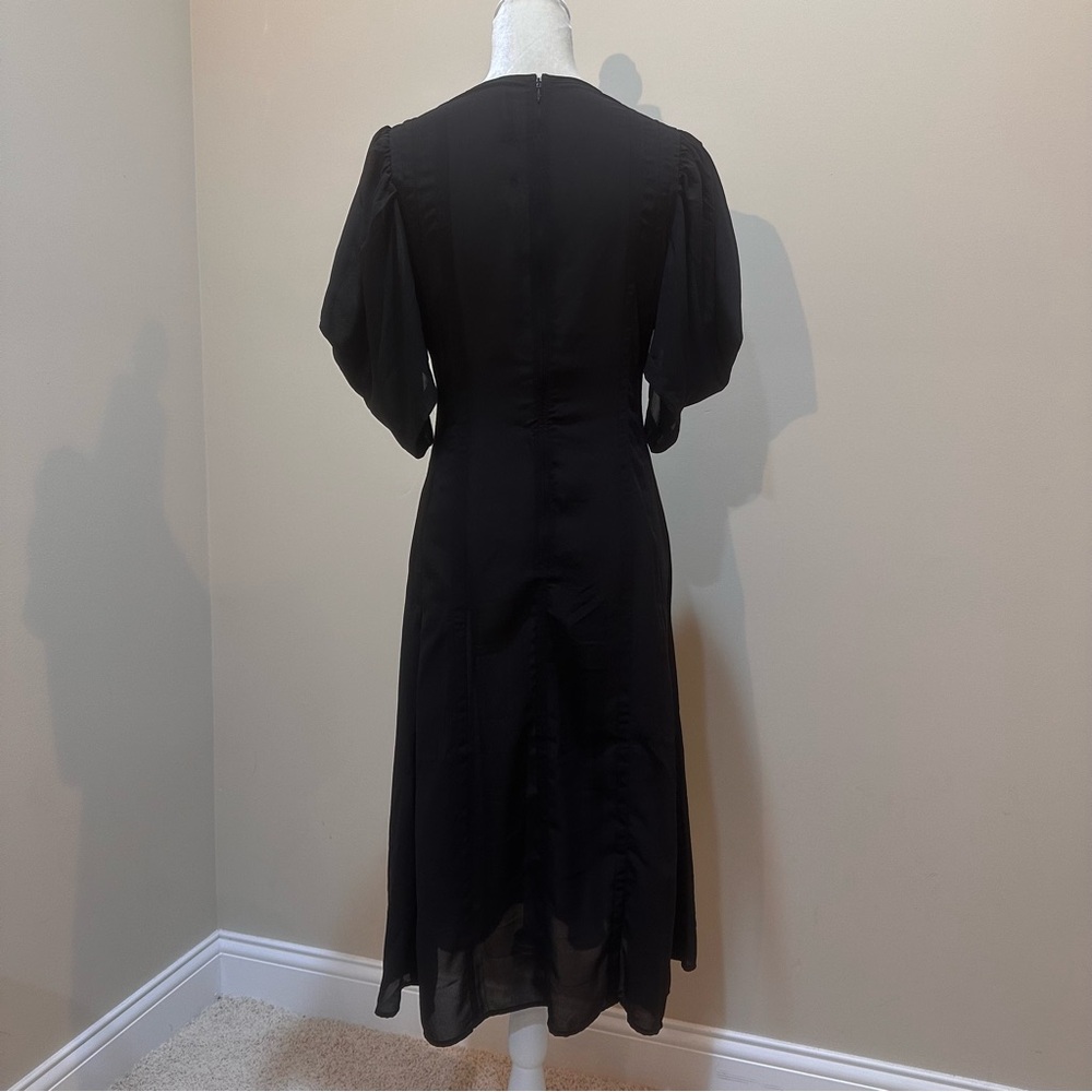 Anthropologie Modern Sheer Midi Dress - Picture 13 of 15